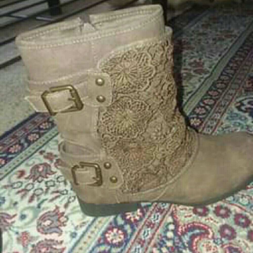 Vanity Tan Suede Boots Size 6 (Women's)